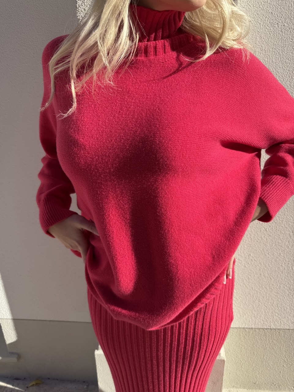 Pullover a dolcevita oversize.